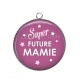 Pendentif Cabochon Argent - super future mamie