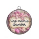 Pendentif Cabochon Argent - une mamie d'amour