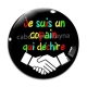 Cabochon Verre - je suis un copain qui déchire