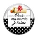 Cabochon Verre - pour ma mamie je t'aime
