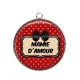 Pendentif Cabochon Argent - mamie d'amour