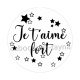 je t'aime fort