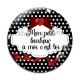 Cabochon Verre - mon petit bonheur à moi c'est toi