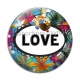 Cabochon Verre - love