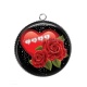 Pendentif Cabochon Argent - love