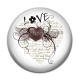 Cabochon Résine - Love