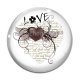 Cabochon Verre - Love