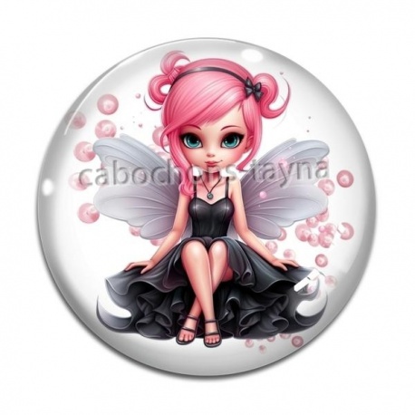 Cabochon Verre - fée