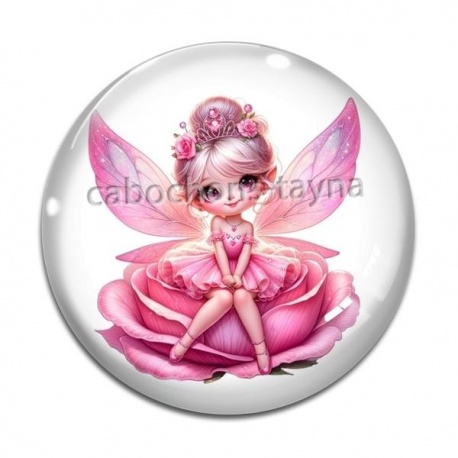 Cabochon Verre - fée
