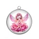 Pendentif Cabochon Argent - fée
