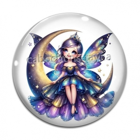 Cabochon Verre - fée lutin