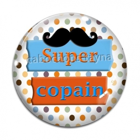 Cabochon Verre - super copain