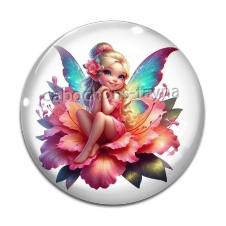 Cabochon Verre - fée