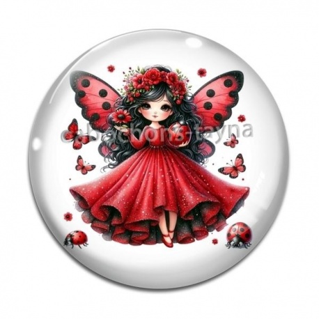 Cabochon Verre - fée