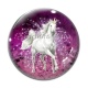 Cabochon Verre -  licorne