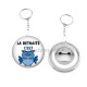 Porte clés décapsuleur -  la retraite c'est chouette