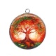 Pendentif Cabochon Argent - arbre de vie