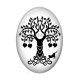 Cabochon Résine Ovale - arbre de vie