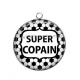 Pendentif Cabochon Argent - super copain