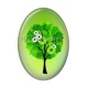 Cabochon Résine Ovale - arbre de vie
