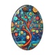 Cabochon Résine Ovale - arbre de vie ovale