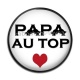 Cabochon Résine - papa au top