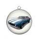 Pendentif Cabochon Argent - voiture
