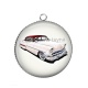 Pendentif Cabochon Argent - voiture