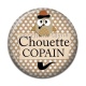 Cabochon Résine - chouette copain