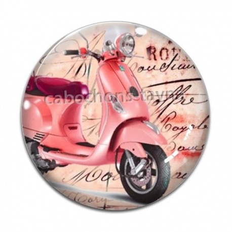 Cabochon Verre - scooter vespa