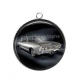 Pendentif Cabochon Argent - voiture