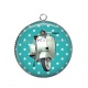 Pendentif Cabochon Argent - vespa