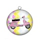 Pendentif Cabochon Argent - vespa