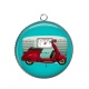 Pendentif Cabochon Argent - vespa