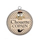 Pendentif Cabochon Argent - chouette copain