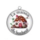 Pendentif Cabochon Argent - la maison du bonheur
