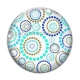 Cabochon Verre - pois spirale