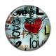 Cabochon Résine - love