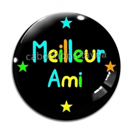Cabochon Verre - meilleur ami