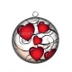 Pendentif Cabochon Argent - coeur
