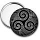Miroir de poche - motifs triskel