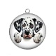 Pendentif Cabochon Argent - chien