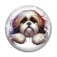 Cabochon Verre -  chien