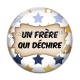 Cabochon Verre - un frère qui déchire