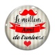 Cabochon Verre - meilleur ami de l'univers