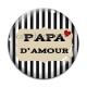 Cabochon Verre - papa d'amour