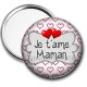 Miroir de poche - je t'aime maman