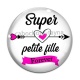 Cabochon Verre - super petite fille forever