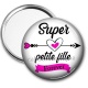 Miroir de poche - super petite fille forever