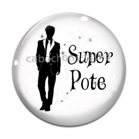 Cabochon Verre - super pote